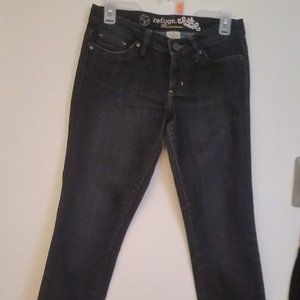 Cropped Zipper Ankle Denim Jeans